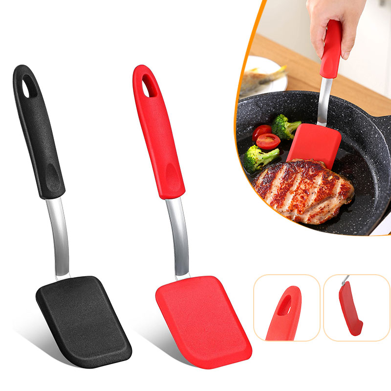 Okonomiyaki Spatula - Spatula kue silikon anti lengket, Spatula