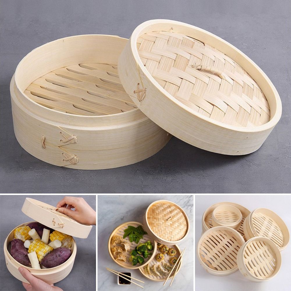 Pengukus Cina pengukus bambu d - Bao Steamer Bamboo ulasan dan harga