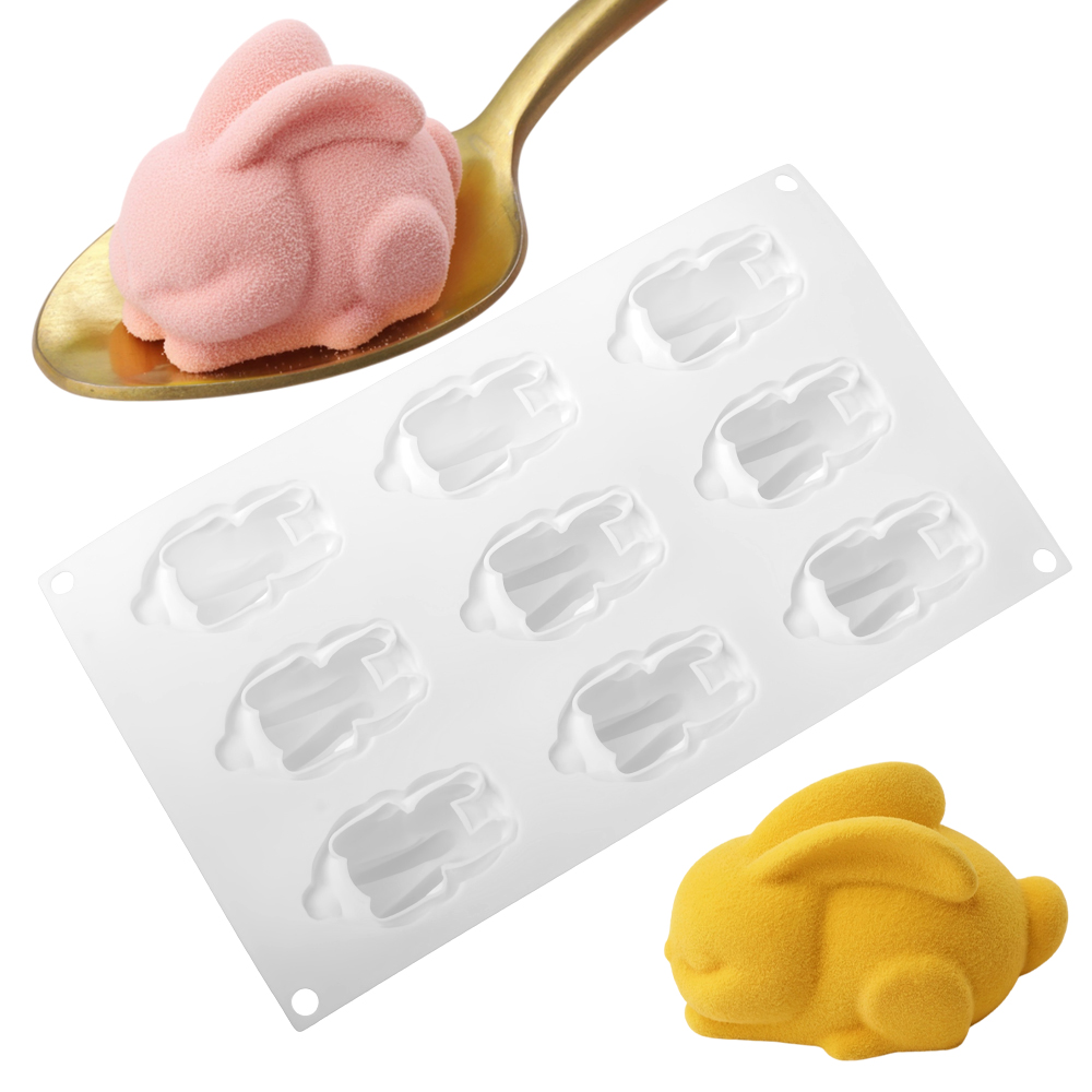 Cetakan Silikon 9 Lubang Desai - Bunny Cake Mold ulasan dan harga